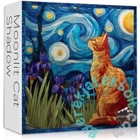 Bboldin 1000 db-os puzzle - Moonlit Cat Shadow (PT-510)