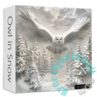 Bboldin 1000 db-os puzzle - Owl in Snow (PT-834)