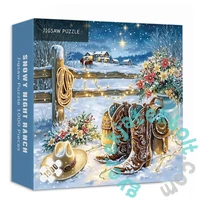 Bboldin 1000 db-os puzzle - Snowy Night Ranch (PT-952)