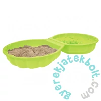 Kétrészes kagyló formájú homokozó - Zöld (800007723)