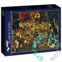 Bluebird 1000 db-os puzzle - Art by Pieter Bruegel the Elder - The Fight Between Carnival and Lent, 1559 (60314)