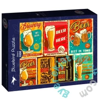 Bluebird 90258 - Beers - 1000 db-os puzzle