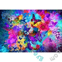 Bluebird 1000 db-os puzzle - Flowers and Butterflies (90328)