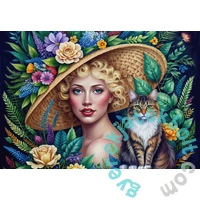 Bluebird 1000 db-os puzzle - The Woman and the Cat (91160)