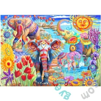 Bluebird 2000 db-os puzzle - Elephants in the Garden (90015)