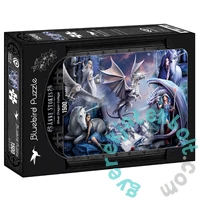 Bluebird 1500 db-os puzzle - Anne Stokes - Silver Dragon Collage (90036)