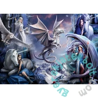 Bluebird 1500 db-os puzzle - Anne Stokes - Silver Dragon Collage (90036)