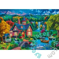 Bluebird 1000 db-os puzzle - Colourful House near the Lake (91152)