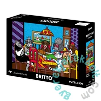 Bluebird 500 db-os puzzle - Romero Britto - Game Night (91165)