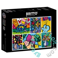 Bluebird 2000 db-os puzzle - Romero Britto - Collage: Flowers (90023)