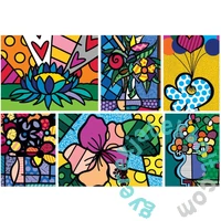 Bluebird 2000 db-os puzzle - Romero Britto - Collage: Flowers (90023)