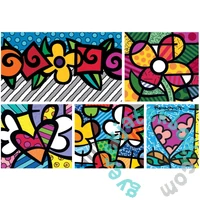 Bluebird 1500 db-os puzzle - Romero Britto - Collage: Hearts and Flowers (90020)