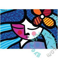 Bluebird 1000 db-os puzzle - Romero Britto - Girl with flower (90019)