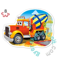 Castorland 4 az 1-ben puzzle (8,12,15,20 db-os) - Munkagépek (B-043040)