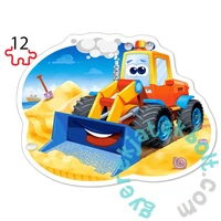 Castorland 4 az 1-ben puzzle (8,12,15,20 db-os) - Munkagépek (B-043040)