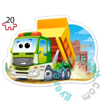 Castorland 4 az 1-ben puzzle (8,12,15,20 db-os) - Munkagépek (B-043040)