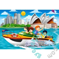 Castorland 54 db-os Mini puzzle - Földön, Vízen, Levegőben (C-08521-P)