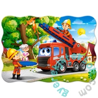 Castorland 30 db-os puzzle - Tűzoltók akcióban (B-03792)