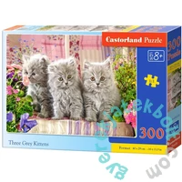 Castorland 300 db-os puzzle - Három szürke kiscica (B-030330)