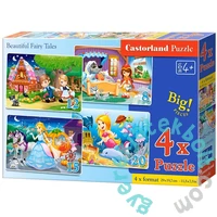 Castorland 4 az 1-ben puzzle (8,12,15,20 db-os) - Gyönyörű tündérmesék (B-041008)