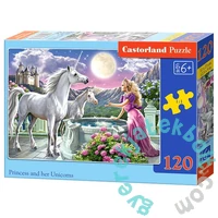 Castorland 120 db-os puzzle - Hercegnő és unikornisai  (B-13098)