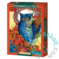 Castorland 1500 db-os puzzle - Kék bagoly, David Galchutt (C-151110)