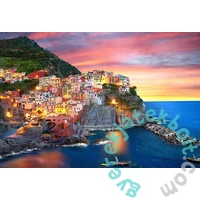 EuroGraphics 2000 db-os puzzle - Manarola at Dusk, Italy (8220-5635)
