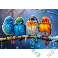 Castorland 1500 db-os puzzle - Színes madárkák a faágon (C-152193)