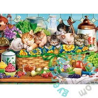 Castorland 200 db-os puzzle - Szundító Kiscicák (B-222278)