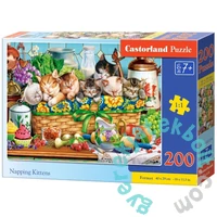 Castorland 200 db-os puzzle - Szundító Kiscicák (B-222278)