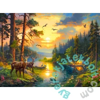 Castorland 3000 db-os puzzle - Napsütés a folyó partján (C-300686)