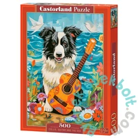 Castorland 500 db-os puzzle - Collie, Guitar and the Sea (B-54008)