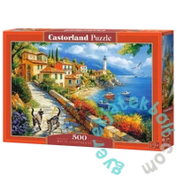 Castorland 500 db-os puzzle - White Lighthouse Bay (B-54237)