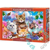 Castorland 500 db-os puzzle - Cicák a virágok között (B-53513)