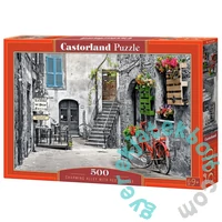 Castorland 500 db-os puzzle - Bájos utcácska piros biciklivel (B-53339)