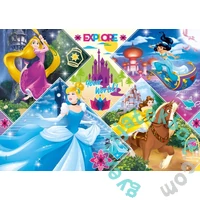 Clementoni 60 db-os Szuper Színes puzzle - Disney Princess - Fedezd fel a világot! (26980)