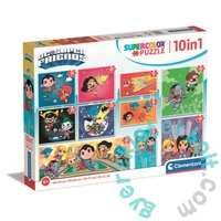 Clementoni 10 az 1-ben Szuper színes puzzle (18, 30, 48, 60) - DC Super Friends (20272)