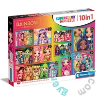 Clementoni 10 az 1-ben Szuper színes puzzle (18, 30, 48, 60) - Rainbow High (20273)