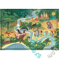 Clementoni 1000 db-os puzzle - Disney A dzsungel könyve Történet Térkép (39816)