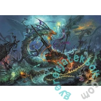 Clementoni 3000 db-os puzzle - High Quality Collection - Dungeon and  Dragons - Víz alatti csata (33023)