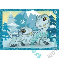 Clementoni  4 az 1-ben puzzle (20,60,100,180 db-os) - Jurassic World (21521)