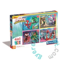 Clementoni  4 az 1-ben puzzle (20,60,100,180 db-os) - Spidey és barátai (21528)