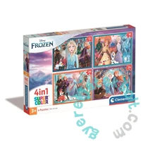 Clementoni 4 az 1-ben Szuper színes puzzle (12, 16, 20, 24) - Disney - Jégvarázs (21518)