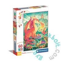 Clementoni 60 db-os Szuper Színes puzzle - Sárkánycsalád (26600)