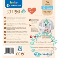 Clementoni Baby Zenélő plüss Madárka rágókával (17269)