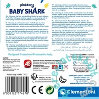 Clemmy Baby Puha kockák - Baby Shark mini tároló 
