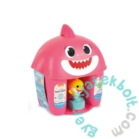 Clemmy Baby Shark tároló, puha építőkockákkal (17425) - rózsaszín