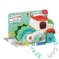 Clementoni - Clemmy Soft - Készségfejlesztő úthenger és építőkocka játékszett (17495)