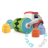 Clementoni - Clemmy Soft - Készségfejlesztő úthenger és építőkocka játékszett (17495)