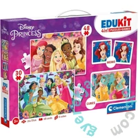 Clementoni - Edukit 4 az 1-ben játékgyűjtemény - Disney hercegnők (18297)